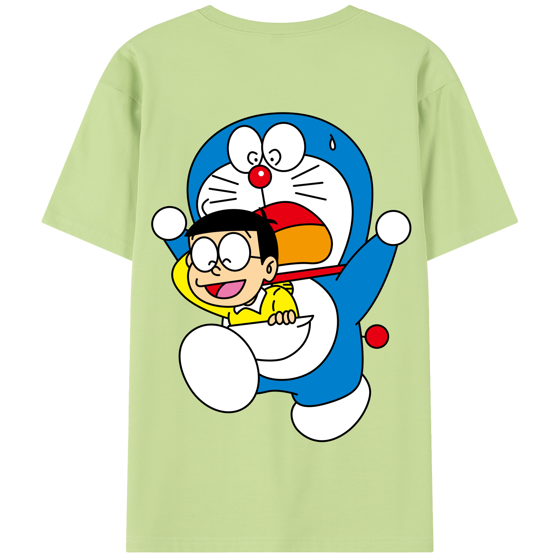 （画像用） ドラえもん Doraemon 綿100％半袖Tシャツ（背面プリント）